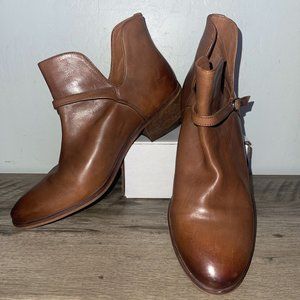 Sam Edelman Palmer Cognac Leather Booties - Size 9- Used
